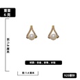 retro simple small cross pearl rhinestone geometric earrings wholesale nihaojewelrypicture18