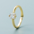 einfacher mehrfarbiger Diamantkupfer vergoldeter Ring Grohandel Nihaojewelrypicture16