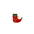 Nuevo regalo de Navidad europeo y americano de nueva llegada corona de Pap Noel rbol de Navidad calcetines broche ramillete venta al por mayorpicture18