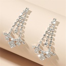 Korean long full diamond tassel exaggerated earrings 2021 new trendy fashion female earringspicture4