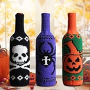 Vintage Calabaza Calabaza Cubierta de botella de vino de punto Mesa Decoracin de Halloween Venta al por mayor Nihaojewelrypicture8