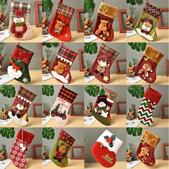 vintage bear socks candy gift bags Christmas decoration wholesale nihaojewelry