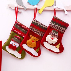 Santa Claus socks candy gift bags Christmas decorations wholesale nihaojewelry