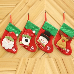 Creative cartoon sequin Christmas socks candy bag wholesale Nihaojewelry