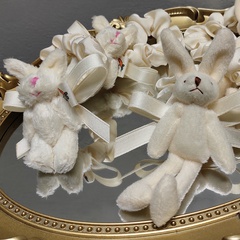 Plush bunny cute elastic hair scrunchies wholesale Nihaojewelry