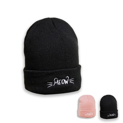 fashion embroidery cat knitted hat wholesale Nihaojewelry