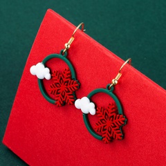 Christmas Series Snowman Snowflake Tree Asymmetrical Earrings Wholesale Nihaojewelry