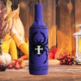 Vintage Calabaza Calabaza Cubierta de botella de vino de punto Mesa Decoracin de Halloween Venta al por mayor Nihaojewelrypicture14