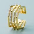 Mode kupfer vergoldet mikroeingelegter Zirkon hohler vierlagiger Ring Grohandel Nihaojewelrypicture14