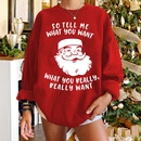 wholesale Christmas printed Santa Claus round neck longsleeved sweater nihaojewelrypicture8