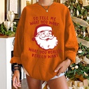 wholesale Christmas printed Santa Claus round neck longsleeved sweater nihaojewelrypicture9
