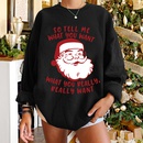 wholesale Christmas printed Santa Claus round neck longsleeved sweater nihaojewelrypicture10