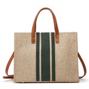 sac de couleur contraste simple grand sac  bandoulire en toile de mode vente en gros nihaojewelrypicture17