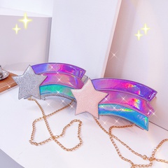 Laser multicolored star chain messenger bag wholesale Nihaojewelry