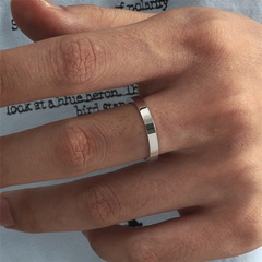 simple titanium steel glossy fine ring wholesale Nihaojewelry