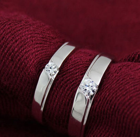 Koreanischer einfacher einfarbiger Paar-Paar-Ring-Großhandel Nihaojewelry's discount tags