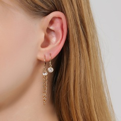 B letter long chain korean style earrings set wholesale jewelry Nihaojewelry
