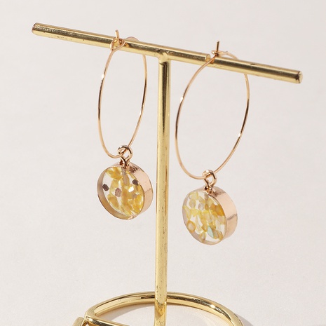 vente en gros bijoux boucles d'oreilles pendantes rondes géométriques multicolores nihaojewelry's discount tags