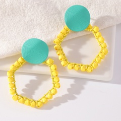 Vente en gros bijoux boucles d'oreilles en perles de couleur contrastée nihaojewelry