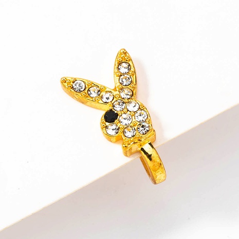wholesale fashion micro diamond cute rabbit nose ring Nihaojewelry  NHDB395590's discount tags