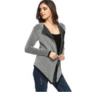 Vente en gros pull cardigan tricot  carreaux  rayures lches nihaojewelrypicture8