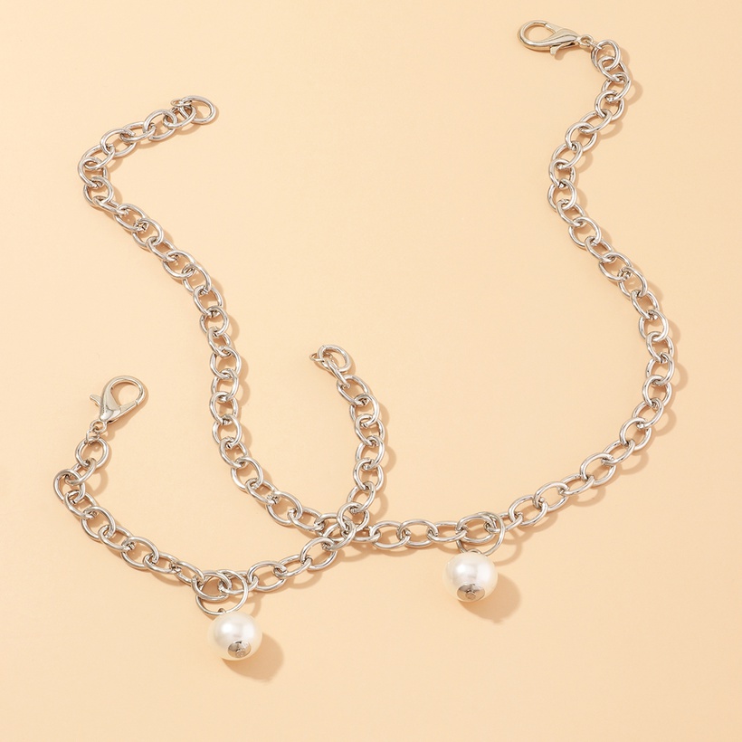 Bijoux Fantaisie Parures Bijoux | Collier Pendentif Perle Simple Ensemble De Bracelets En Gros Nihaojewelry - UY07734