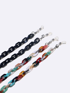 Fashion Acrylic Black Mixed Color Glasses Chain 2 Piece Set Wholesale Nihaojewelry