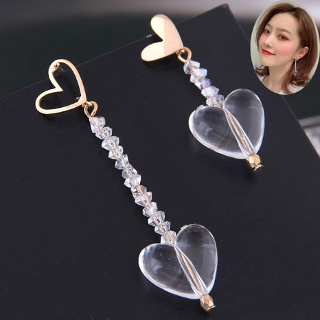 Modeherz asymmetrische Legierung lange Ohrringe Großhandel Nihaojewelry's discount tags