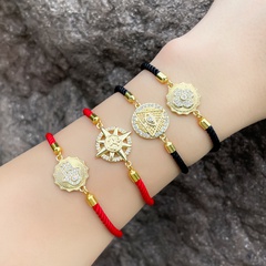 simple evil eye palm evil red rope braided bracelet wholesale Nihaojewelry