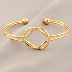 fashion simple knotted open adjustable alloy bracelet wholesale Nihaojewelry