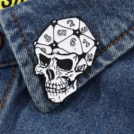 Halloween skull dice ghost pumpkin brooch set wholesale nihaojewelry's discount tags