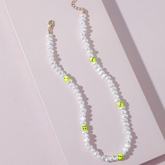 fashion dice imitation pearl beaded necklace wholesale Nihaojewelry