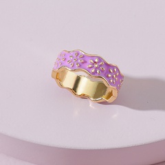 Simple Fashion Oil Dripping Daisy Rings Wholesale Nihaojewelry