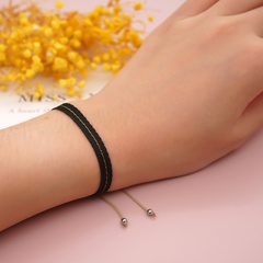 bracelet tressé noir de style ethnique en gros nihaojewelry