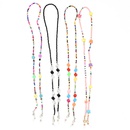rainbow beaded butterfly flower soft pottery glasses chain wholesale nihaojewelrypicture16