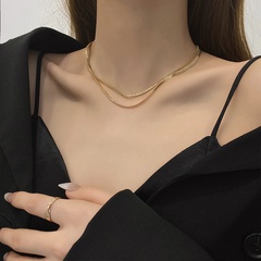 simple style double-layer necklace wholesale jewelry Nihaojewelry