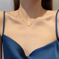 star pendant titanium steel korean style necklace wholesale jewelry Nihaojewelry