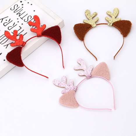 Bandeau d'oreilles de chat en gaze de Noël pour enfants en gros Nihaojewelry's discount tags