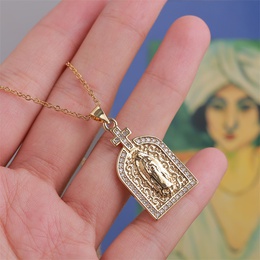 Kupfer eingelegter Zirkon Jungfrau Maria Anhnger Halskette Grohandel Schmuck Nihaojewelrypicture9