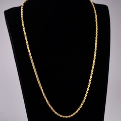 texture twist clavicle chain simple short necklace wholesale jewelry Nihaojewelry
