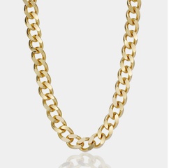 wide thick Cuban chain punk style necklace wholesale jewelry Nihaojewelry