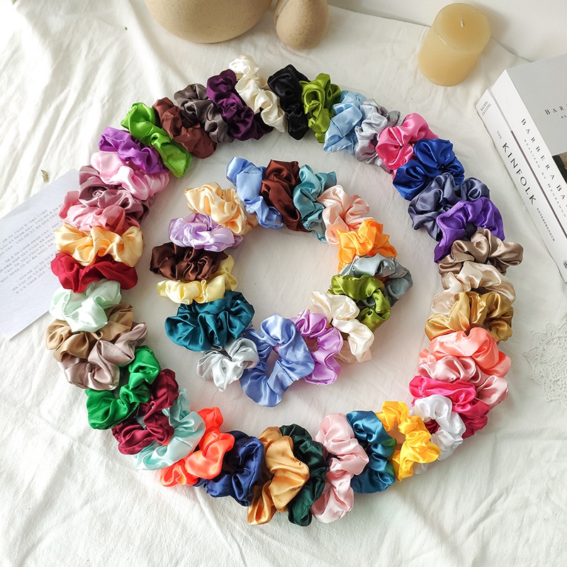 Fabric Rubber Band Solid Color Hair Scrunchies Wholesale Nihaojewelry