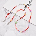 rainbow beaded butterfly flower soft pottery glasses chain wholesale nihaojewelrypicture27