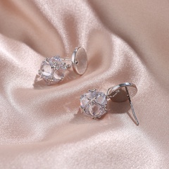 wholesale fashion sugar cube geometric copper earrings Nihaojewelry