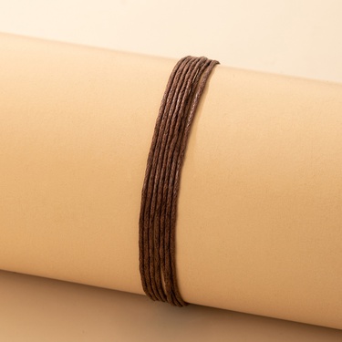 simple multi-color braided rope bracelet—2