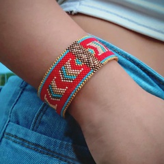 Perles Miyuki géométriques tissées à la main bracelet de style ethnique bijoux en gros Nihaojewelry