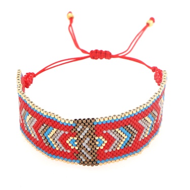geometric hand-woven Miyuki beads ethnic style bracelet  jewelry—4