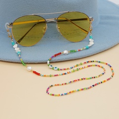 Verre coloré perles miyuki étoiles coquille lunettes chaîne en gros nihaojewelry