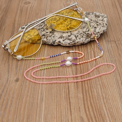 Round bead stained glass miyuki beads star shell glasses chain wholesale nihaojewelry