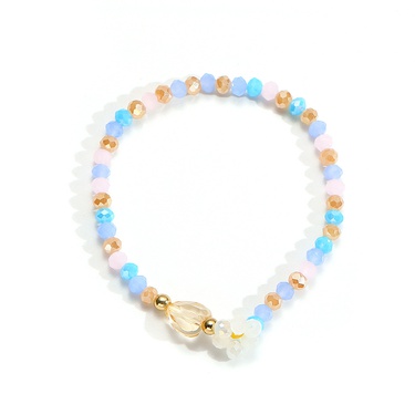 flower crystal color beaded korean style bracelet  jewelry—5